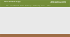 Desktop Screenshot of geraldhallettlandrover.com